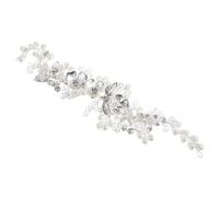 COOPHYA Coiffe de Mariée en Alliage Argenté Cristaux, Bandeau Ajustable Brillant pour Mariage, Expérience Confortable, pour Engagements et Bals