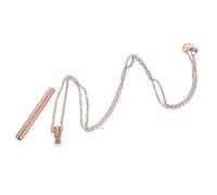 COOPHYA Collier Urne Commémorative Doré Forme de Pendentif Qui Ouvre Bijou Funéraire pour Cendres Souvenir Discret à Porter Au Cou