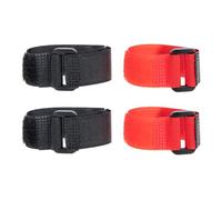 COOPHYA Colliers Anti-Bruit Pratiques et Faciles à Utiliser Rouge et Noir en Nylon pour Coq pour Réduire Le Chant du Coq Lot de 4 pour Volailles