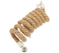 COOPHYA Corde pour Perroquet Balançoire à Oiseaux en Corde de Chanvre et Métal, pour Grimper et Jouer la Maison, Stimule l'esprit du Perroquet