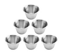 COOPHYA Coupelles à Sauce Design Fin et Solide en Acier Inoxydable 304 Lot de 6 Réutilisables, pour Salade et Condiments pour Usage Quotidien