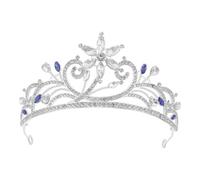 COOPHYA Couronne de Noël - Diadème orné de strass - Accessoire de tête pour les fêtes - Couronne de princesse pour Halloween, mariage, bal de promo, anniversaire, Noël