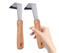 COOPHYA Couteaux à Écorce d'arbre en Bois et Acier 2pcs, Outil Manuel pour Arbres Fruitiers, Ne Détériore Pas L'écorce, pour Jardinage Précis