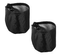 COOPHYA Couvercle de Ventilation Noir en Tissu Oxford avec Bande Élastique Lot de 2 Pièces Facile à Nettoyer et Protection des Plantes pour Tente de Culture pour Ambiance Estivale