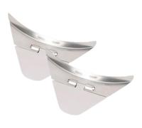 COOPHYA Couvercles de Bec Anti-poussière pour Bouilloire Électrique Lot de 2 en Acier Inoxydable Argenté et Faciles à Installer, Design Triangulaire Simple et Délicat pour Usage