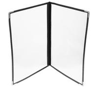 COOPHYA Couverture de Classeur Menu en Pvc Transparent, Coin Arrondi, Facile à Ranger Recettes et Menus, Apparence Créative pour Restaurant ou Bar