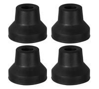 COOPHYA Embouts Antidérapants Compatibles Universellement en Caoutchouc Noir Lot de 4 Pièces pour Cannes et Béquilles à Quatre Supports pour Usage Intérieur et Extérieur