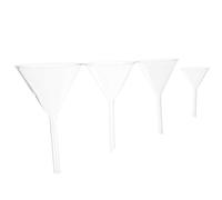 COOPHYA Entonnoirs de Remplissage Entonnoirs en Verre Scientifiques Lot de 4 Résistants la Chaleur Conviviaux de Laboratoire pour Recherches Biologiques et