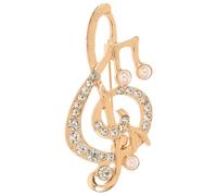 COOPHYA Épingle Note Musicale Dorée en Alliage pour Femmes, Épingle Sûre et Esthétique pour Décorer Robes et Écharpes Lors D'anniversaires ou Rendez-