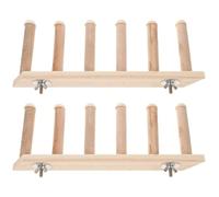 COOPHYA Étagère Murale pour Chats D'intérieur 2pcs en Bois et Plastique Beige Design Multi-Niveaux pour Escalade et Repos Sécurisé