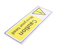 COOPHYA Étiquette Autocollante de Prudence Jaune en Pp Auto-adhésive, Résistante à L'eau L'huile, pour Équipement Industriel et Rappel de Sécurité