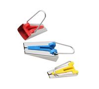 COOPHYA Fabricant de Biais 3 Outils Plastique 25Mm, 18Mm, 12Mm pour Couture et Patchwork, Kit Bricolage Textile Accessoires Matelassage