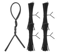 COOPHYA Fil de Fer Galvanisé Plastifié Flexible pour Jardinage, Attache de Fixation Résistante et Facile à Plier, Lot de 1000 Pièces pour Câbles et Fils