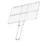COOPHYA Grill Basket Acier Inoxydable pour Poisson Barbecue Extérieur Panier à Grillades avec Poignée Antichaleur Accessoire BBQ Portable pour Camping et Cuisson Uniforme