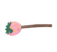 COOPHYA Jouet pour Chat en Peluche Forme Fruit en Actinidia Polygama Résistant la Morsure l'abrasion pour Jouer et Créer du Lien Votre Chat