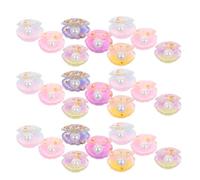 COOPHYA Kit de Perles de Résine Coquillage Lumineux pour Création de Bijoux Diy, 30 Pièces, Design Unique et Réalisme Élevé, pour Accessoires Cheveux et Décoration