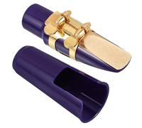 COOPHYA Kit Embouchure Saxophone Alto avec Ligature Métallique et Capuchon Protecteur, Accessoires en Bois et Plastique pour Saxophoniste, Design Simple et Solide