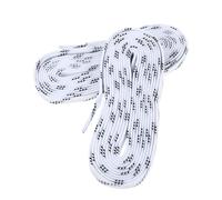 COOPHYA Lacets Plats de 108 Pouces Maintien Élastiques et Faciles à Installer en Polyester Paire Blanche pour Patins à Roulettes et Hockey Glace