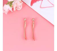 COOPHYA Lot de 2 Bâtons de Massage Yeux en Alliage Métal Rose Doré Outil de Massage et Absorption de Crème Yeux Compact et Portable Soin Anti-Poches et Visage Accessoire Beauté