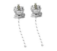 COOPHYA Lot de 2 Brûleurs de Lampe à Huile en Fer Mèches en Coton, Éclairage Uniforme et Design Vintage Classique, Accessoires pour Décoration Maison et Projets DIY