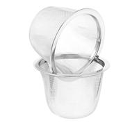 COOPHYA Lot de 2 Filtres à Thé en Acier Inoxydable 6,5 Cm, Passoires à Théière Réutilisables pour Infusion Optimale, Filtre de Remplacement pour Pot, Accessoire la Cuisine pour Thé en