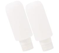 COOPHYA Lot de 2 Flacons de Voyage en Silicone de 200ml pour Shampoing et Lotion, Réutilisables, Économisent de L'espace et Gardent les Cosmétiques Propres, pour Voyage