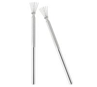 COOPHYA Lot de 2 Outils de Poterie Aiguille en Aluminium et Acier Inoxydable pour Créer des Textures Fines, Pinceaux à Modeler L'argile Adaptés aux Débutants et Experts en Sculpture
