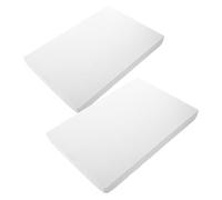 COOPHYA Lot de 2 Plaques de Mousse Blanche en Écume pour Diorama, Accessoire de Base pour Décoration de Paysage et Modélisme Miniature, Outil de Transformation de Paysage