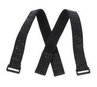 COOPHYA Lot de 2 Sangles de Fixation Réglables pour Cuissardes Noires en Nylon Élastique avec Fermeture Auto-agrippante Antidérapante pour Maintien Sécurisé