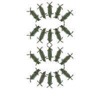 COOPHYA Lot de 20 hélicoptères Militaires en Plastique pour Enfants, garçons et Filles, décoration de Chambre d'enfant, Table de Maison