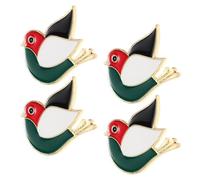 COOPHYA Lot de 4 Épingles Drapeau Palestinien en Alliage, Broches Petit Oiseau, Accessoires Mode pour Fêtes et Événements Sportifs, Décoration Vêtements Unisexe, Insignes Palestine