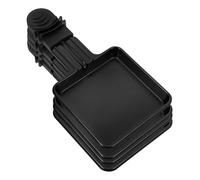 COOPHYA Lot de 4 Mini Poêlons Antiadhésifs pour Fromage Plaque de Cuisson Carrée et Spatule pour Grilled Cheese et Barbecue Intérieur