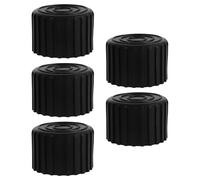COOPHYA Lot de 5 Tampons Ronds en Plastique Haute Densité Antidérapants et Anti-Vibrations pour Tapis de Course et Appareils de Fitness à Usage Domestique