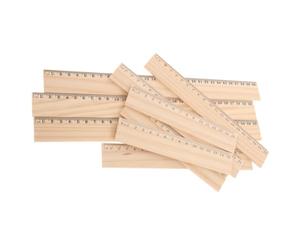 COOPHYA Lot de 9 Règles en Bois pour Mesurer Forte Élasticité, Outils de Mesure Précis pour Ingénieurs et Artistes, Taille Compacte pour Dessin et Géométrie