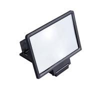 COOPHYA Loupe D’Écran pour Téléphone Portable 3X Agrandissement Amplificateur Noir avec Support Pliable Compatible avec Smartphones Variés Lecture et Confort Visuel Prolongé