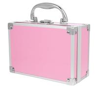 COOPHYA Mallette de Maquillage Petite Taille en Alliage D'aluminium Rose, Boîte de Rangement pour Cosmétiques et Matériel de Manucure, Organisateur Portable pour Outils de Beauté, Valise