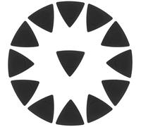 COOPHYA Médiators Triangulaires Noirs 20 en ABS Antidérapants Lisse et Confortable Lot de 20 Pièces pour Guitare Folk pour Joueurs Adultes