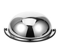 COOPHYA Miroir de Sécurité Convexe 16 Cm en Acrylique Argenté pour Supermarché et Garage Couverture Étendue et Prévention des Collisions Angle Mort