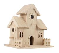 COOPHYA Nid Oiseau Bois Décoration Jardin Maison Nichoir Suspendu Artificiel Ornement Nid Délicat