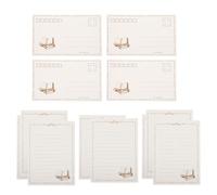 COOPHYA Papier à Lettres Vintage Blanc Enveloppes, Papier Épais et Écriture Lisse, pour Trier Notes et Copier Poèmes, 2 Sets Créatifs Rétro
