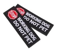 COOPHYA Patch Brodé pour Harnais Chien 2pcs Noir en Polyester Réutilisable Design Confortable et Élégant pour Identification et Dressage Animal de Compagnie