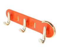 COOPHYA Patère Murale Vintage Orange en Plastique 3 Crochets, Solution D'organisation Maison, Installation Simple, pour Couloir et Salle de Bain