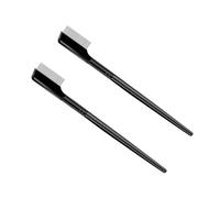 COOPHYA Peigne à Sourcils et Outil Solide en Acier Inoxydable 2pcs Dents, Antidérapant pour Séparer et Soigner Sourcils