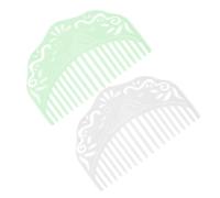 COOPHYA Peignes à cheveux féminins sur le côté 2 pièces en résine, accessoire coiffure pour usage quotidien, style chinois élégant avec ornement antique portable