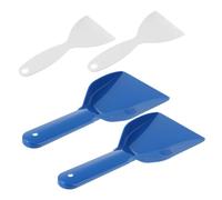 COOPHYA Pelle à Neige Multifonction pour Congélateur Et Voiture Lot 4 Pièces en Plastique Polypropylène Grattoir Manuel Plat, Usage Domestique Et Nettoyage Facile