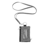 COOPHYA Petit Portefeuille RFID Porte-Carte RFID en Tissu Oxford et Polyester, Léger, avec Fenêtre D'identification, Poche Zippée, Lanière de Cou et Porte-clés, pour Voyage et