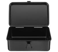 COOPHYA Petite Boîte à Outils en Fer Noir Robuste, Grosse Solidité et Rangement pour Outils, pour Atelier ou Bureau