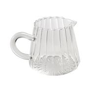 COOPHYA Pichet à Café en Verre 150ml Résistant Froid la Chaleur, Design Transparent Unique, pour Bars et Tables, Sécurité Antidéflagrante