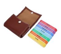 COOPHYA Pilulier Semainier Portable 7 Jours en Plastique Pp avec 28 Compartiments, Organiseur de Remède Grand Format Marron pour Voyage et Rangement Quotidien