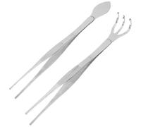 COOPHYA Pince à Épiler en Acier Inoxydable pour Bonsaï, Outil Multifonctionnel pour Plantes en Pot, Râteau pour Aérer Le Sol, Design Simple et Rangement Facile